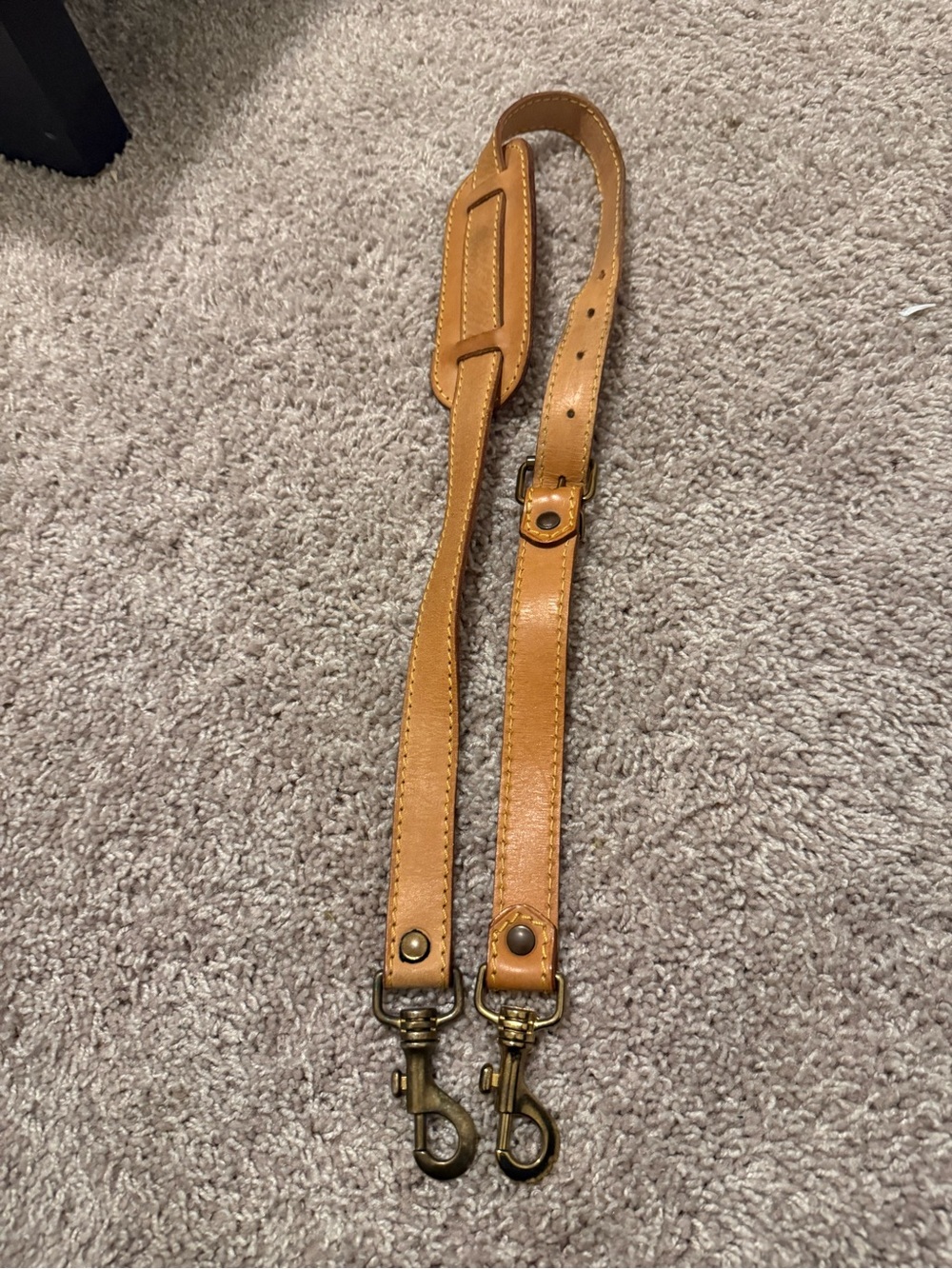 Louis Vuitton vintage crossbody Strap Antique Brass Hardware A56